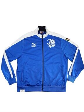 Puma Italy Football Archives Track Jacket Blue Italia 1936 Soccer Full Zip XL